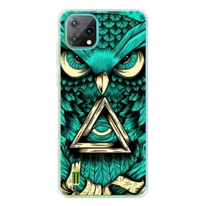 Чехол с птицами на Blackview Oscal C60 (VPrint) (Сова с глазом)