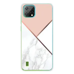 Мраморный чехол на Blackview Oscal C60 (VPrint) (Тройной мрамор)