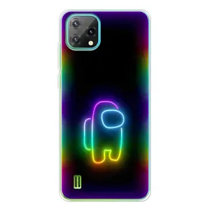 Чехол Амонг Ас для Blackview Oscal C60 (AlphaPrint) (Яркий скин)