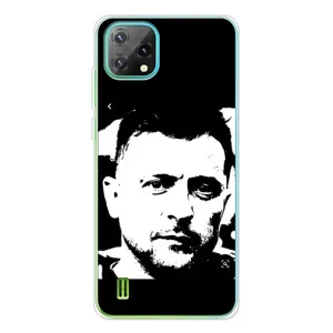 Чехол для Blackview Oscal C60 (AlphaPrint - с принтом Зеленского) (Зеленский АРТ)