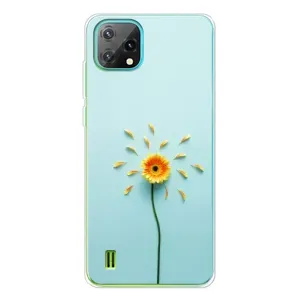 Чехлы с Цветами для Blackview Oscal C60 (VPrint) (Желтый цветок)
