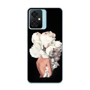 Чехлы (ART) Цветы на Blackview Oscal C70 (VPrint) (Білі квіти)