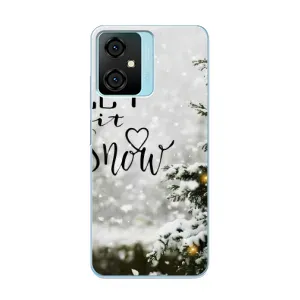 Новогодние, Праздничные Чехлы для Blackview Oscal C70 - 2024 год (Let it snow)