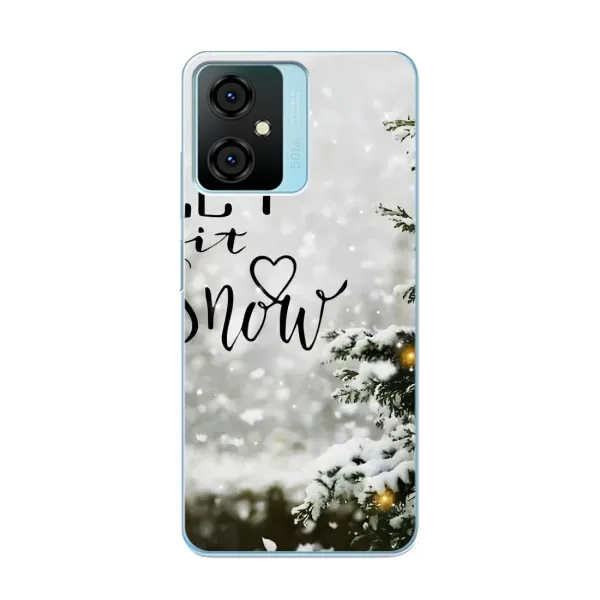 Чехол с принтом «Let it snow» для Blackview Oscal C70