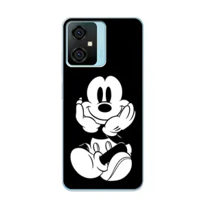 Міккі Маус чохол для Blackview Oscal C70 (AlphaPrint - Мультяшні) (Маус на чорному)