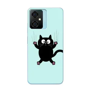 Чохол з принтом для Blackview Oscal C70 (AlphaPrint) Модні коти (Падаючий кіт)