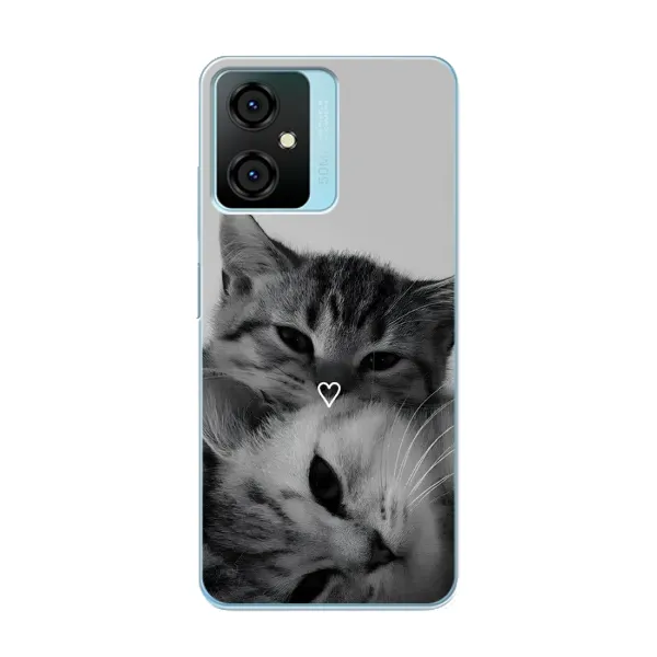 Чохол з принтом «Пара котів» для Blackview Oscal C70