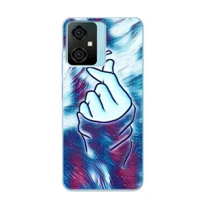 Чохол з принтом для Blackview Oscal C70 (AlphaPrint - Знак сердечка) (Радужне серце)