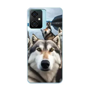 Чохол з Хаскі Blackview Oscal C70 - (AlphaPrint) (Селфі Хаскі)