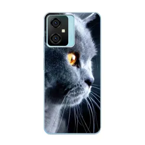 Чохли з Котиками для Blackview Oscal C70 (VPrint) (Сірий Кіт)