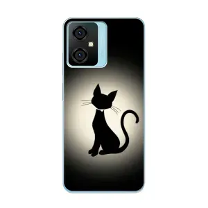 Чохол з принтом для Blackview Oscal C70 (AlphaPrint) Модні коти (Силует котика)