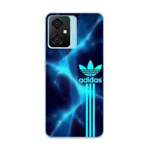 Чохли Адидас для Blackview Oscal C70 (AlphaPrint) (Синій Адідас)