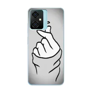 Чохол з принтом для Blackview Oscal C70 (AlphaPrint - Знак сердечка) (Значок Love)