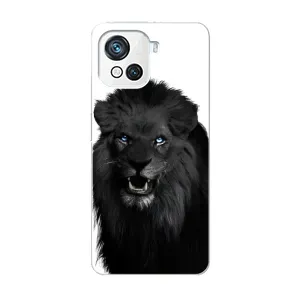Чохли з картинкою животних Blackview Oscal C80 (Чорний ЛЕВ)