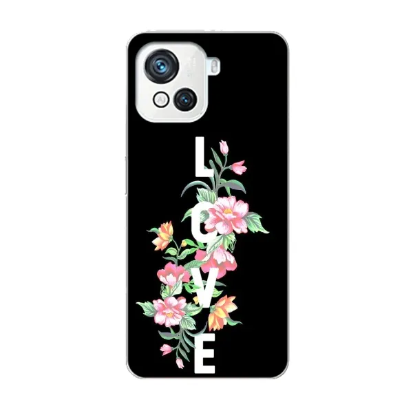 Чехол с принтом «Цветы LOVE» для Blackview Oscal C80 Чехол с принтом «Цветы LOVE» для Blackview Oscal C80
