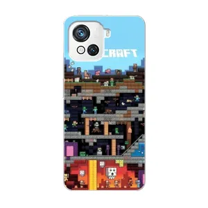 Чохол Майнкрафт на Blackview Oscal C80 (AlphaPrint) Minecraft (фон Minecraft)