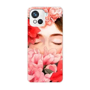 Чехлы (ART) Цветы на Blackview Oscal C80 (VPrint) (Глаза в цветах)