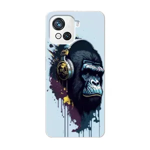 Чохол з Мавпами Blackview Oscal C80 - (AlphaPrint) (Горила в навушниках)