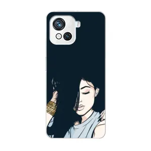 Чехол с печатью для Blackview Oscal C80 - (Мода) (AlphaPrint) (Красивая девочка)