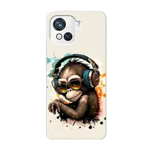 Чохол з Мавпами Blackview Oscal C80 - (AlphaPrint) (Макака в навушниках)