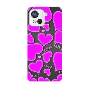 Чехлы для любимой на Блеквю Оскал С80 (VPrint) (Pink hearts)