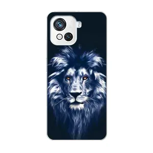 Чехол со Львом для Blackview Oscal C80 (VPrint) (Синий Лев)