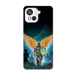 Чехлы с картинкой ЗСУ для Blackview Oscal C80 (AlphaPrint) (Солдат ЗСУ)