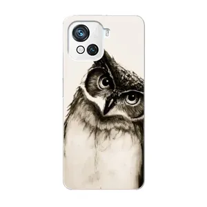Чехол с птицами на Blackview Oscal C80 (VPrint) (Сова)