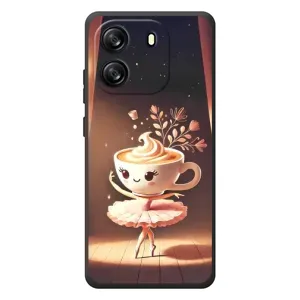 Чохол з мемом Тралалело тралала на Blackview Oscal Flat 1C (Балерина капучина)