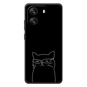 Чохол з малюнком кіт на Blackview Oscal Flat 1C (Байдужий кіт)