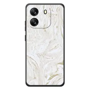 Мраморний чехол на Blackview Oscal Flat 1C (VPrint) (Білий мрамор)