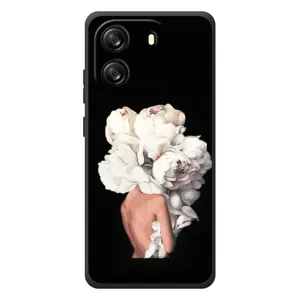 Чехлы (ART) Цветы на Blackview Oscal Flat 1C (VPrint) (Білі квіти)