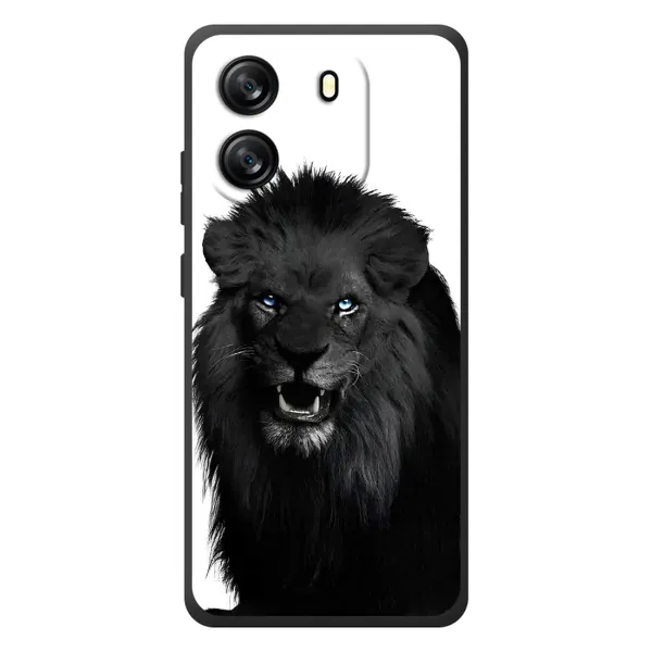 Чехол с принтом «Черный ЛЕВ» для Blackview Oscal Flat 1C