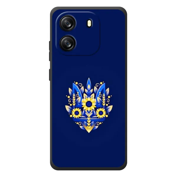 Чохол з принтом «Квітковий Герб» для Blackview Oscal Flat 1C