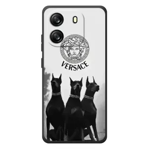 Чохли VERSACE для Чорто́в В'ю Оскал Флєт 1С (PREMIUMPrint) (Доберман Версаче)