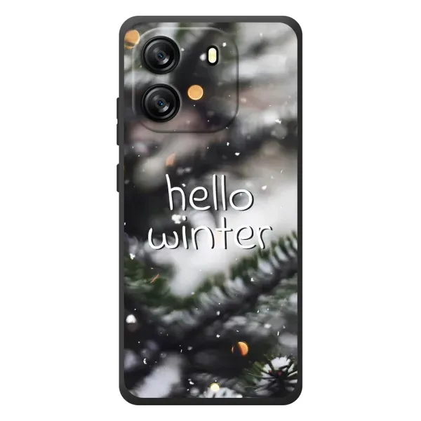 Чехол с принтом «Hello winter» для Blackview Oscal Flat 1C Чехол с принтом «Hello winter» для Blackview Oscal Flat 1C