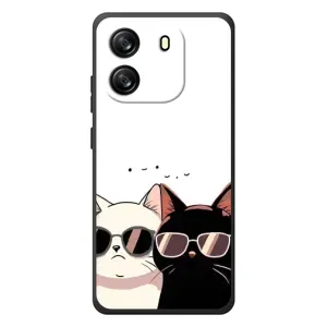 Чохол з малюнком кіт на Blackview Oscal Flat 1C (Коти в окулярах)