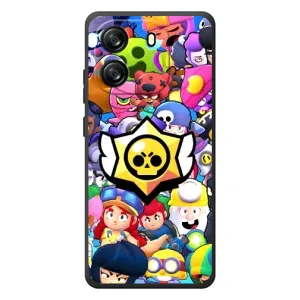 Чехол для Blackview Oscal Flat 1C Бравл Старс (VPrint) (Лого Brawl Stars)