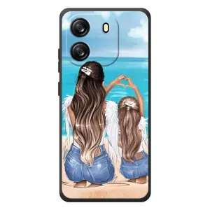 Чохол з друком для Blackview Oscal Flat 1C - (Мама з дитинкою) (AlphaPrint) (Мама з донькою)