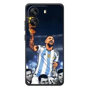 Чохли для Blackview Oscal Flat 1C (Leo чемпіон) (AlphaPrint) (Мессі з кубком)
