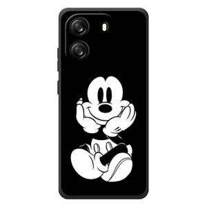 Міккі Маус чохол для Blackview Oscal Flat 1C (AlphaPrint - Мультяшні) (Маус на чорному)