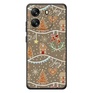 Новогодние, Праздничные Чехлы для Blackview Oscal Flat 1C - 2024 год (Новогодние пряники)
