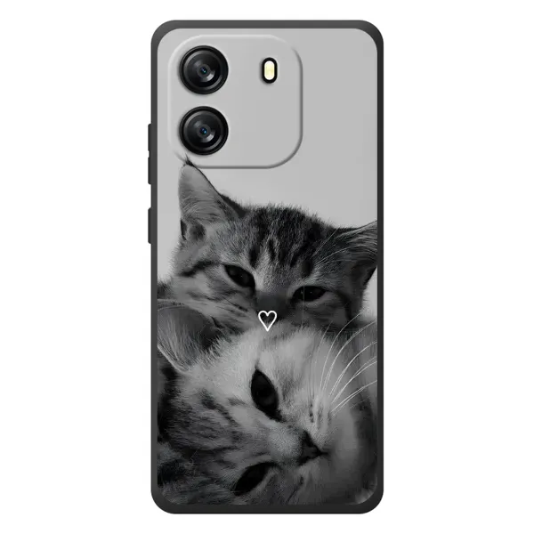 Чехол с принтом «Пара котов» для Blackview Oscal Flat 1C Чехол с принтом «Пара котов» для Blackview Oscal Flat 1C