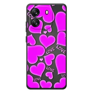 Чехлы для любимой на Чорто́в В'ю Оскал Флєт 1С (VPrint) (Pink hearts)