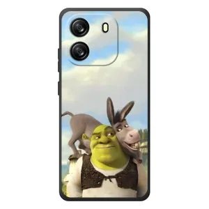 Чохол з мультфільмом Шрек на Blackview Oscal Flat 1C (Шрек та Осел)