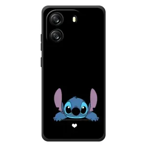 Чохол з принтом Стіч на Blackview Oscal Flat 1C (Стіч на чорному)