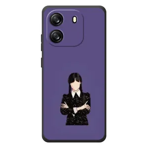 Чохли Венсдей на Blackview Oscal Flat 1C Уенсдей (AlphaPrint) (Венздей у чорному)