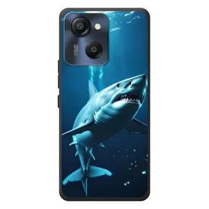 Чехол с картинкой «Хищники» для Blackview Oscal Modern 8 (Акула под водой)