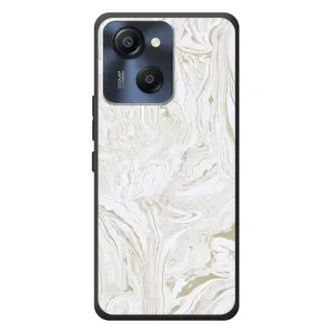 Мраморный чехол на Blackview Oscal Modern 8 (VPrint) (Белый мрамор)