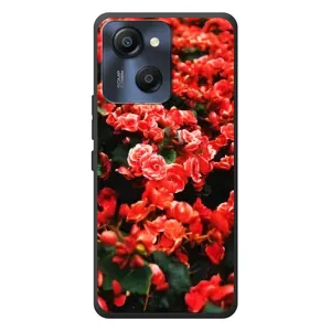 Чехлы с Цветами для Blackview Oscal Modern 8 (VPrint) (Цветы красные)